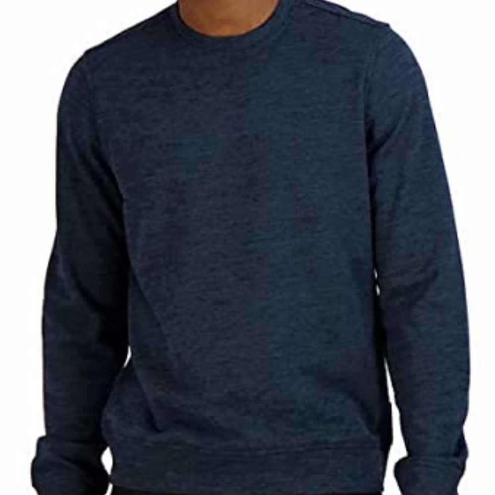 Gerry Men's Textured Crew Neck Pullover Sweatshirt